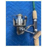 BASS PRO QUALIFIER REEL ON A 6ft ROD