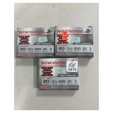 15 RDS WINCHESTER 20 GA NO 3 BUCK SHOT GUN SHELLS