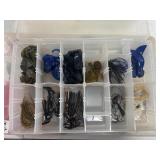 2 STOWAWAY BOXES WITH PLASTIC LURES