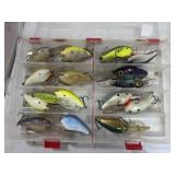 16 ASSTD LURES IN STOWAWAY BOX