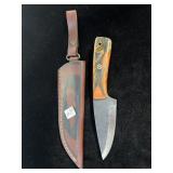 8" DAMASCUS BLADE DECORATIVE W/ SHEATH