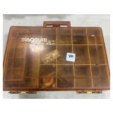 MAGNUM TACKLE BOX W/ HOOKS & SINKERS