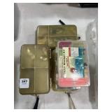 6 SMALL BOXES OF FISHING LURES & SINKERS
