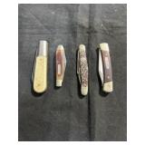 4 POCKET KNIVES
