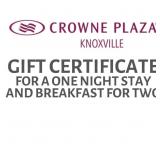 Crowne Plaza Knoxville Gift Certificate