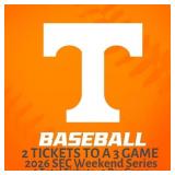 UT Baseball SEC Weekend Series Tickets