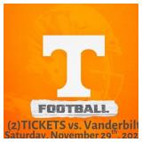 (2) UT vs Vanderbilt Football Tickets