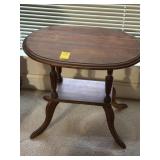 OVAL SHAPED SIDE TABLE