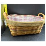 LONGABERGER LEATHER HANDLE BASKET (2001)
