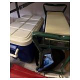 YARD SEAT, COOLERS & UMBRELLAS