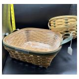 2 LONGABERGER CHRISTMAS COLLECTION BASKETS