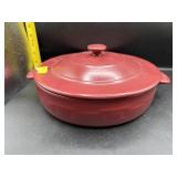 LONGABERGER CERAMIC SHALLOW CASSEROLE