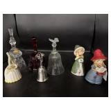 BOX OF ASSTD TRINKETS (BELLS, FIGURINES, ETC)