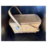 LONGABERGER 1998 SM PICNIC BASKET 14x10x8