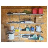 CONTENTS OF SHELVES IN SHED