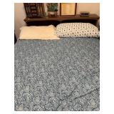 MAPLE BOOK CASE HEADBOARD FULL SIZE BED with