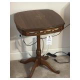 SQUARE WALNUT SIDE TABLE