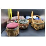 6 ASSTD LONGABERGER BASKETS