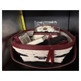 6PC LONGABERGER 2017 SANTA CLAUSE BELT BUCKLE