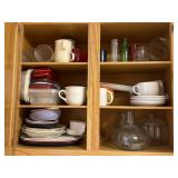 CONTENTS OF KITCHEN CABINETS (ABOVE SINK)