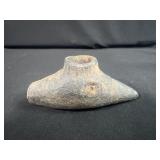 NATIVE AMERICAN BIRD HEAD CARVED EFFIGY PIPE