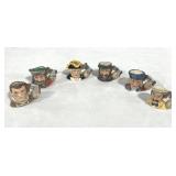 6PC TINY TOBY CHARACTER JUGS