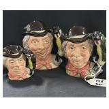 3PC TOBY CHARACTER JUGS-"THE WALRUS & CARPENTER"