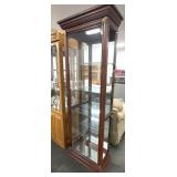 MAHOGANY & GLASS CURIO CABINET