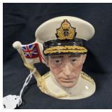 SMALL TOBY CHARACTER JUG - "EARL MOUNTBATTEN......