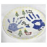 12" CERAMIC PERSONALIZED PLATE - DATED 2004