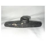 NATIVE AMERICAN CARVED PIPE BOWL 8"