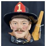 LARGE TOBY CHARACTER JUG-"THE FIREMAN" (1982)