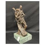 14" FREDERICK REMINGTONS "MOUNTAIN MAN" BRONZE