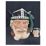 2PC LARGE & MINI TOBY CHARACTER JUGS (1958)