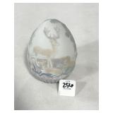 1996 LLADRO PORCELAIN EGG - "DEER"