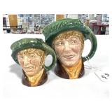 2PC SM & MINI TOBY CHARACTER JUGS" 