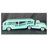 BUDDY L CAR HAULER TRUCK & TRAILER