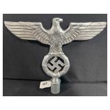 NAZI GERMANY ALUMINUM EAGLE FLAG POLE TOPPER