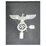 NAZI GERMANY ALUMINUM EAGLE FLAG POLE TOPPER