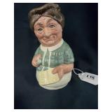SMALL TOBY CHARACTER JUG - "MRS. LOAN" (1983)