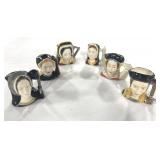 6PC TINY TOBY CHARACTER JUGS - "HENRY