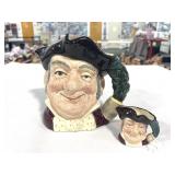 2PC LARGE & MINI TOBY CHARACTER JUGS-"MINE HOST"
