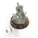 "THE SAVAGE HURON" - MICHAEL BOYETT - PEWTER