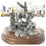"CHIEF JOSEPH" - POLLAND 1988 - PEWTER SCULPTURE -