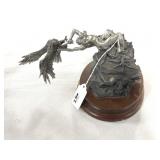 "EAGLE CATCHER" - MICHAEL BOYETT - 1982 - PEWTER