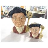 2PC TOBY CHARACTER JUGS - "GAOLER" (1962)