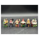 6PC - HANDPAINTED PORCELAIN HINGED BOXES - DEPT 56