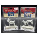 2PC - LEMAX VILLAGE COLLECTION-LIGHTED SCULPTURES
