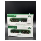 2PC - VILLAGE ACCESSORIES - LIGHTED HOLIDAY HEDGE