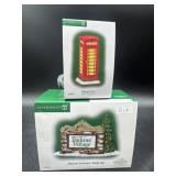 2 PC-VILLAGE ACCESSORIES- WELCOME TO DICKENS